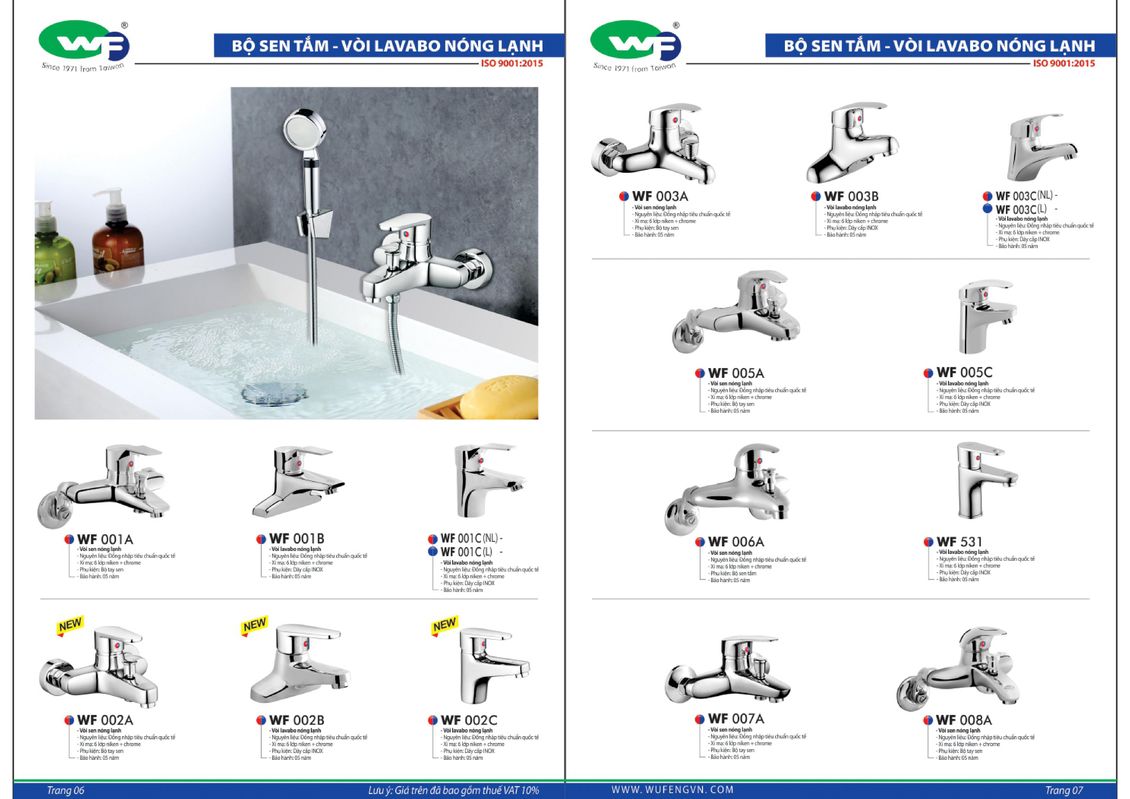 Sen vòi WUFENG Bảng giá và Catalogue mới nhất /Page 5